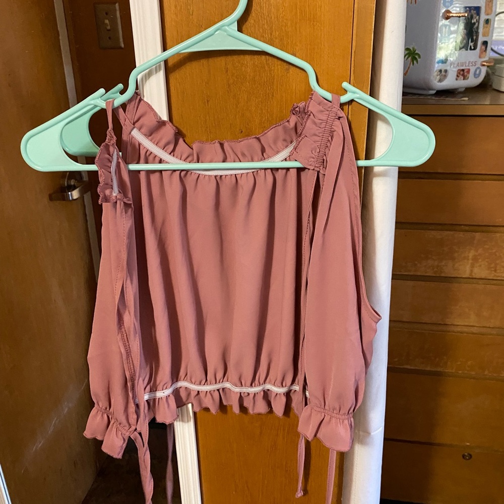 SHEIN Pink backless blouse - Picture 7 of 11
